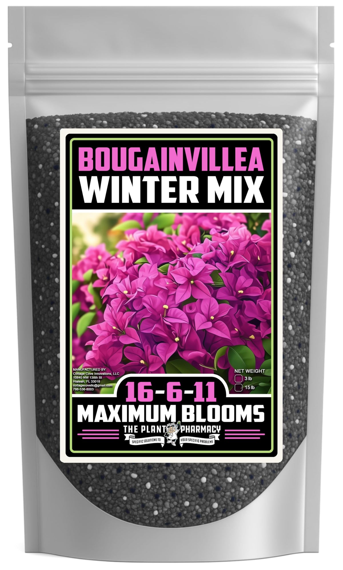 Florida Foliage front packaging showing brand and winter mix benefits