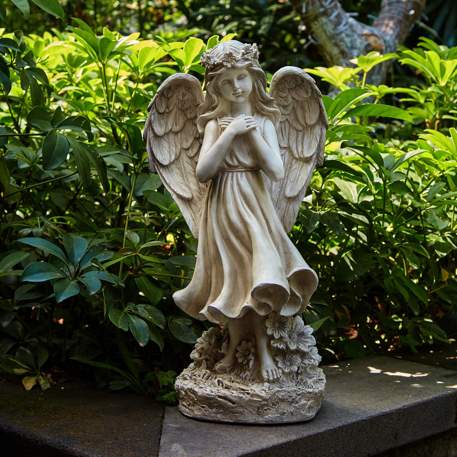 Floryden angel back detail showing weatherproof construction benefit