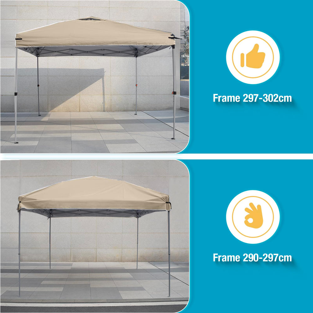 FLOUREE adjustable corner strap close view securing canopy tightly and preventing sag