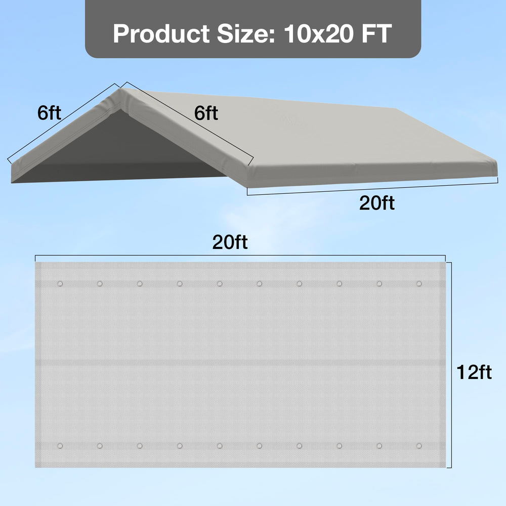 FLOUREE folded replacement canopy compact for storage and transport