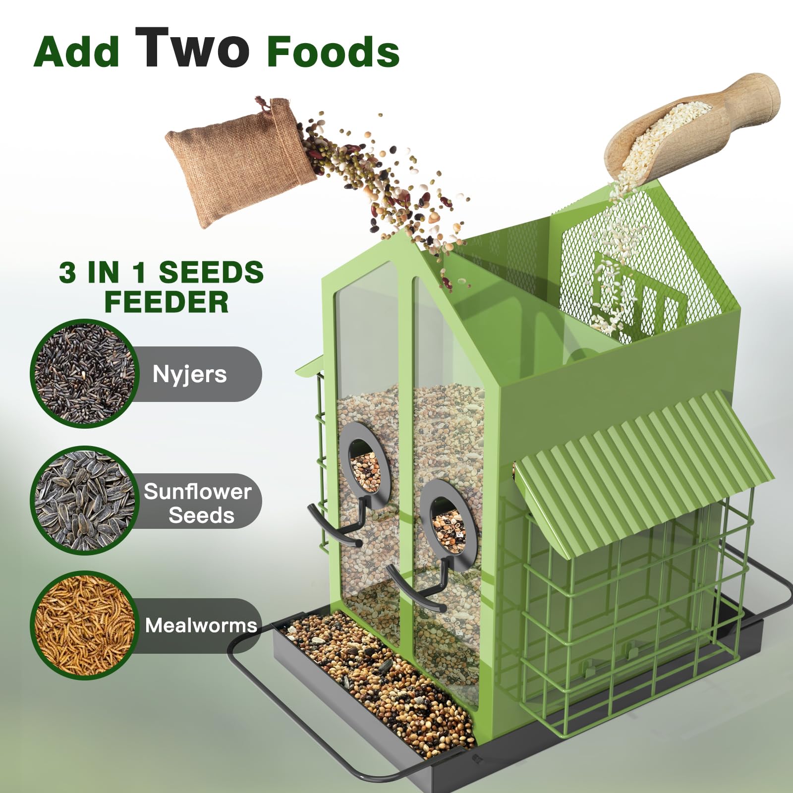 FlowaFoli transparent seed window for quick level checks benefit