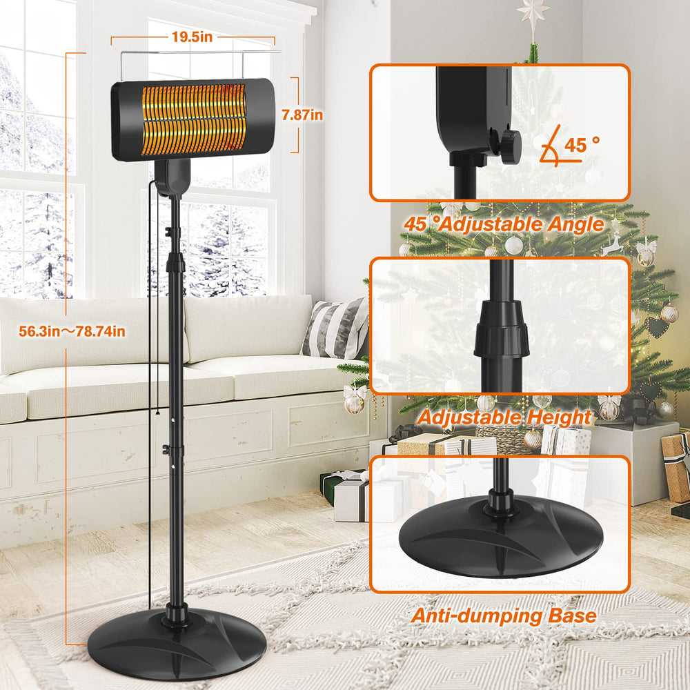 FLOWBREEZE wall-mounted setup offering elevated directional warmth