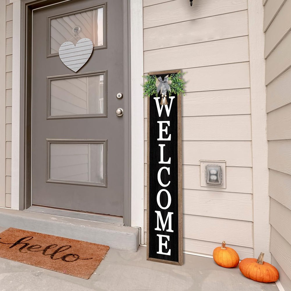 flowtorely sign hung on a porch demonstrating secure hanging and curb appeal