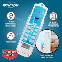 Flowtron close-up of 9W UV bulb highlighting insect-attracting light element