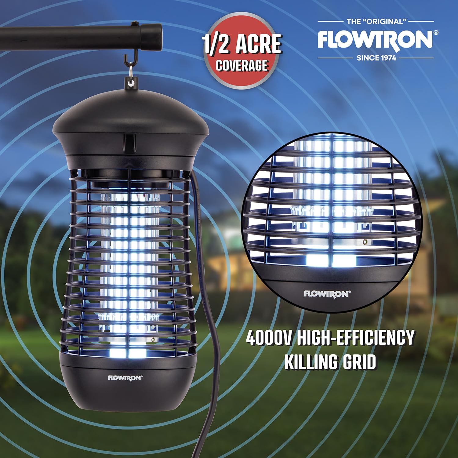 Flowtron removable collection chamber open to show easy-clean tray for low-maintenance upkeep