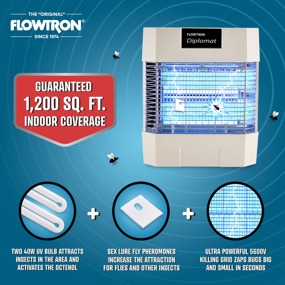 Flowtron removable collection chamber open for easy cleaning benefit