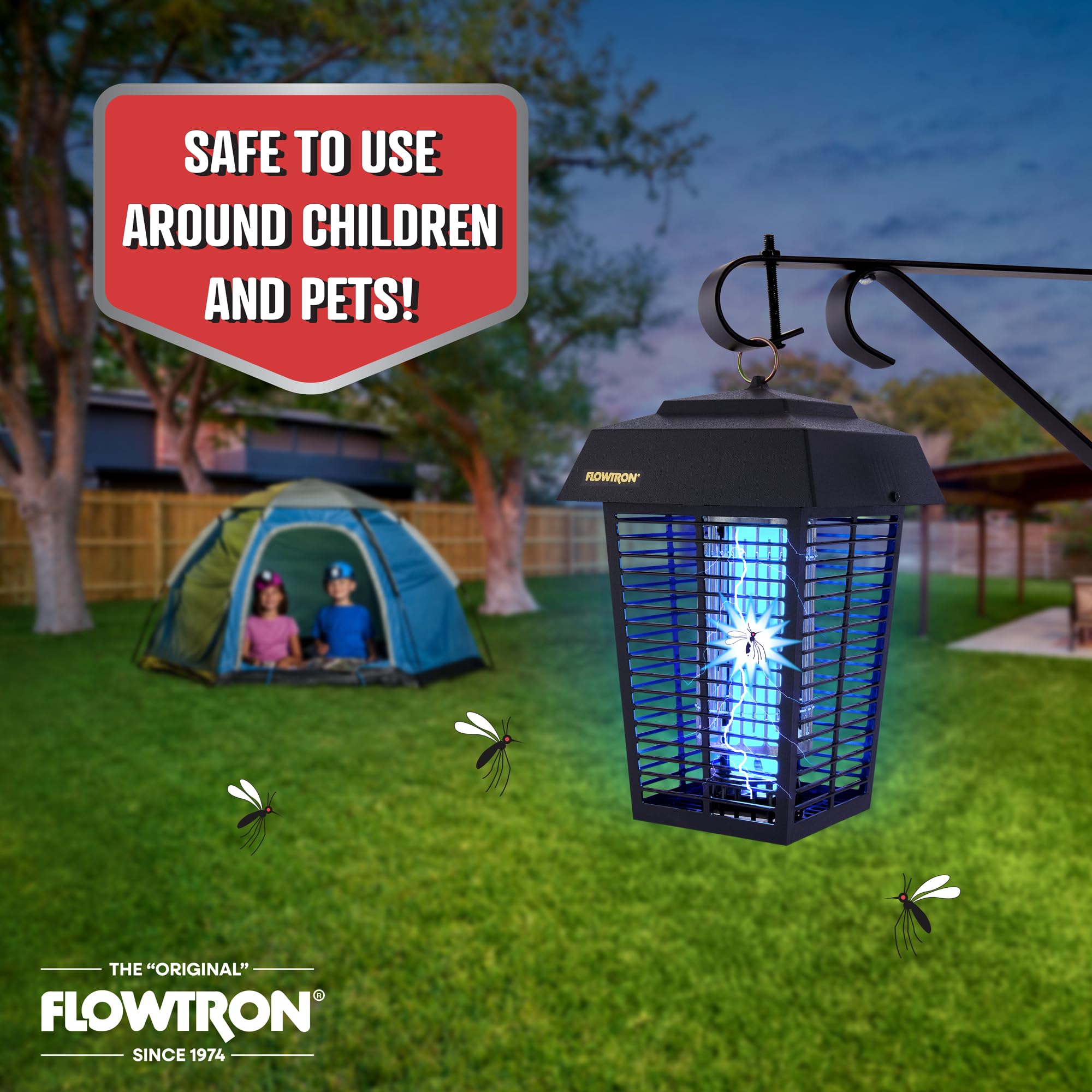 Flowtron collection tray open for easy cleaning and maintenance benefit