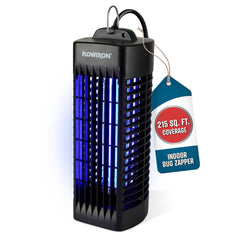 Flowtron front view showing compact black zapper and UV light for reliable indoor control