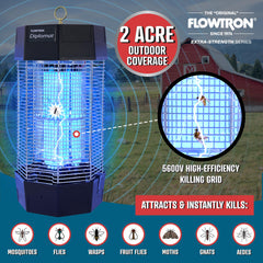 Flowtron octenol cartridge displayed showing extended mosquito lure