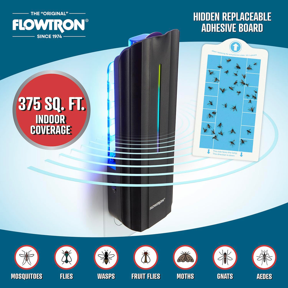 Flowtron side profile with plug inserted demonstrating compact design and effortless installation benefit