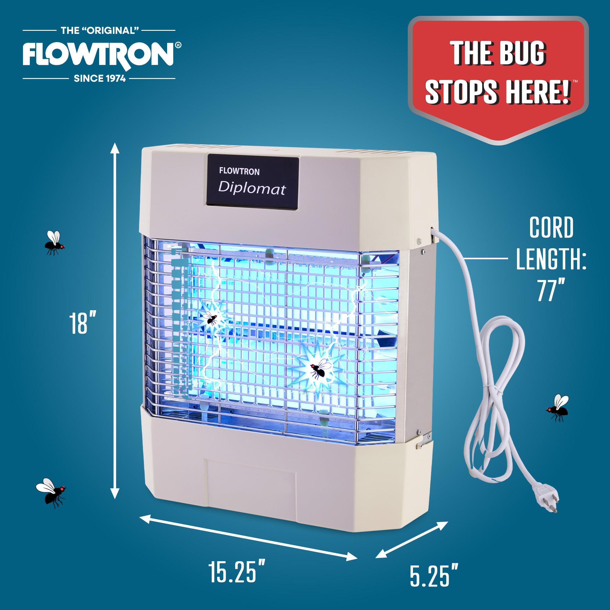 Flowtron side profile showing low-profile design and discreet benefit