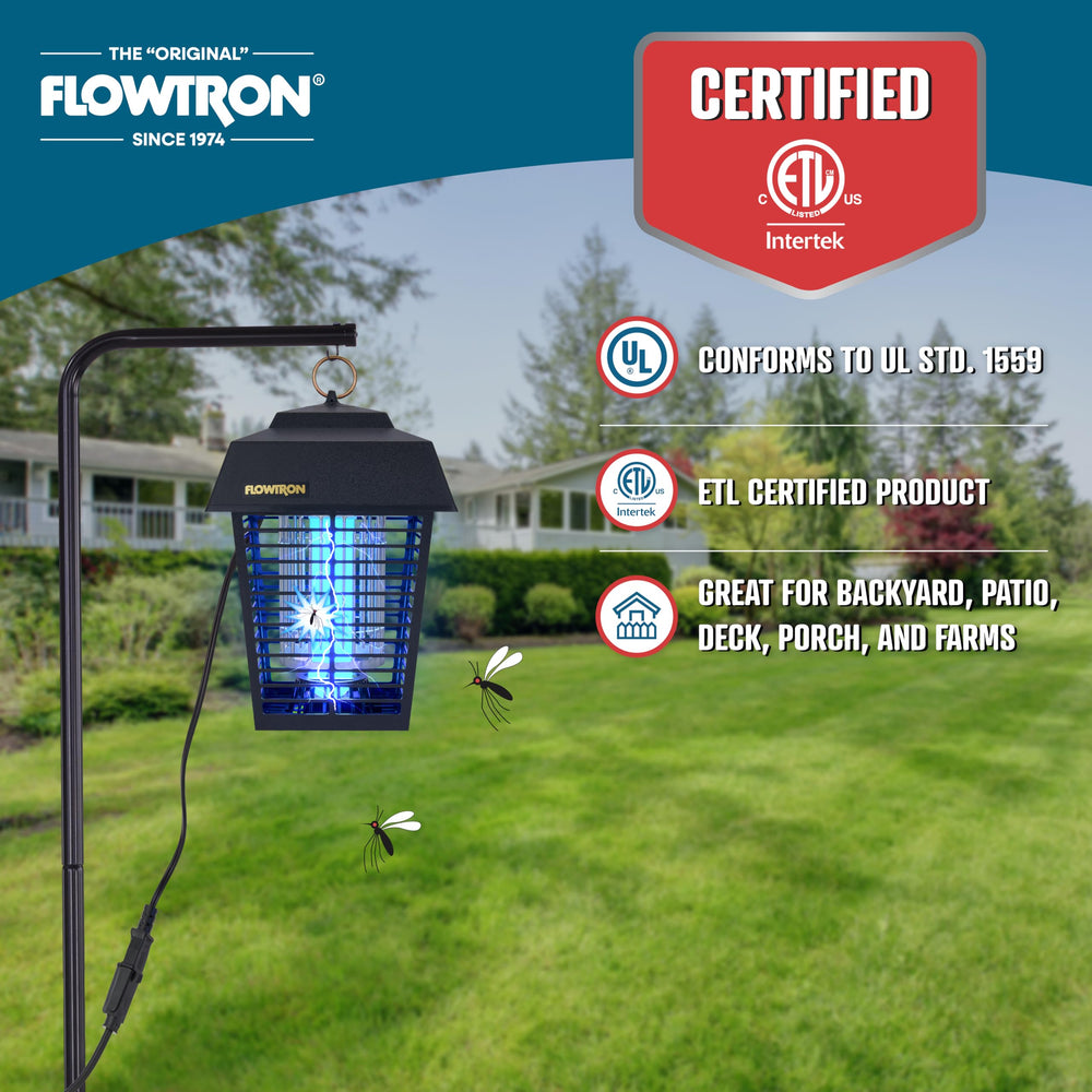 Flowtron insectos caídos sin bandeja ni desorden para limpieza fácil