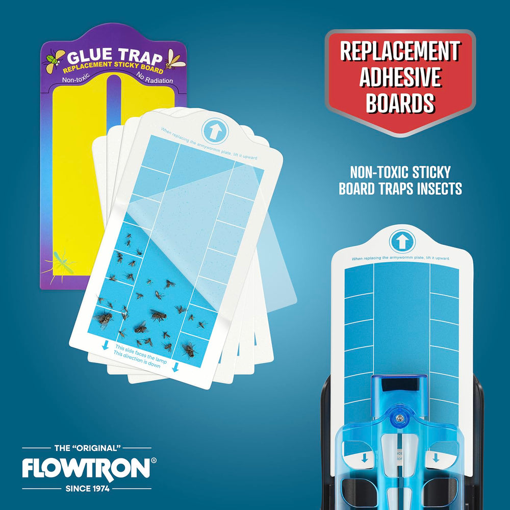 Flowtron UV bulb detail highlighting 9W lamp that attracts flying insects efficiently benefit