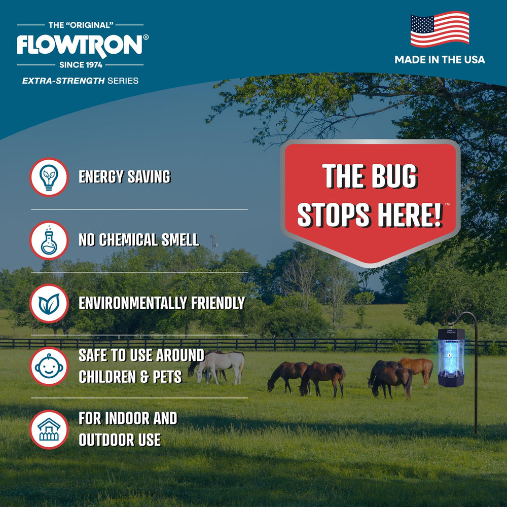 Flowtron polycarbonate housing detail showing weatherproof durability