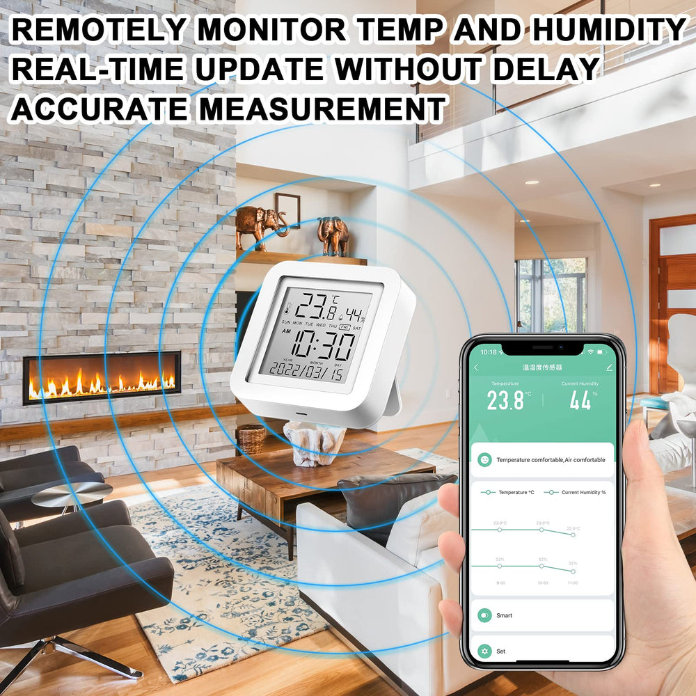 Flutesan on bedroom nightstand providing comfort tracking and alerting