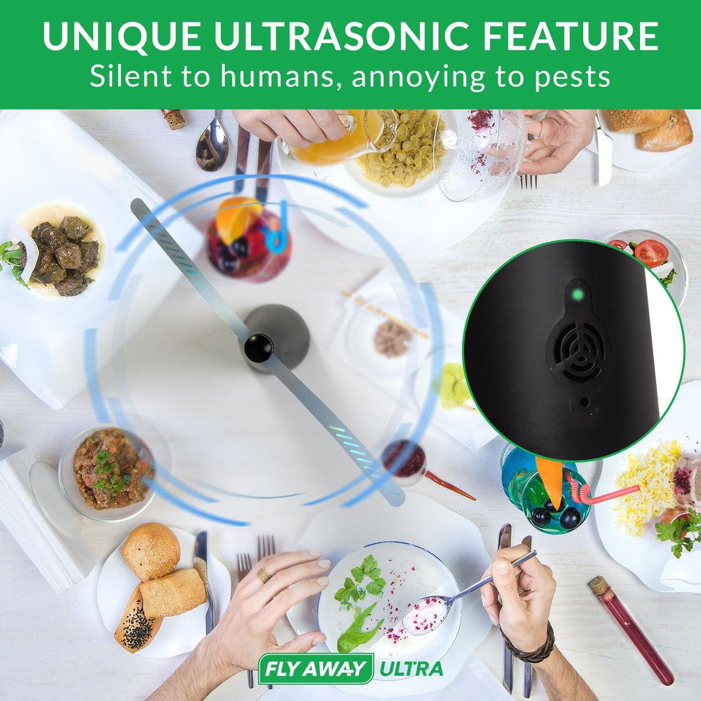 Fly Away Product close-up of soft-touch fan blade ensuring child-safe operation