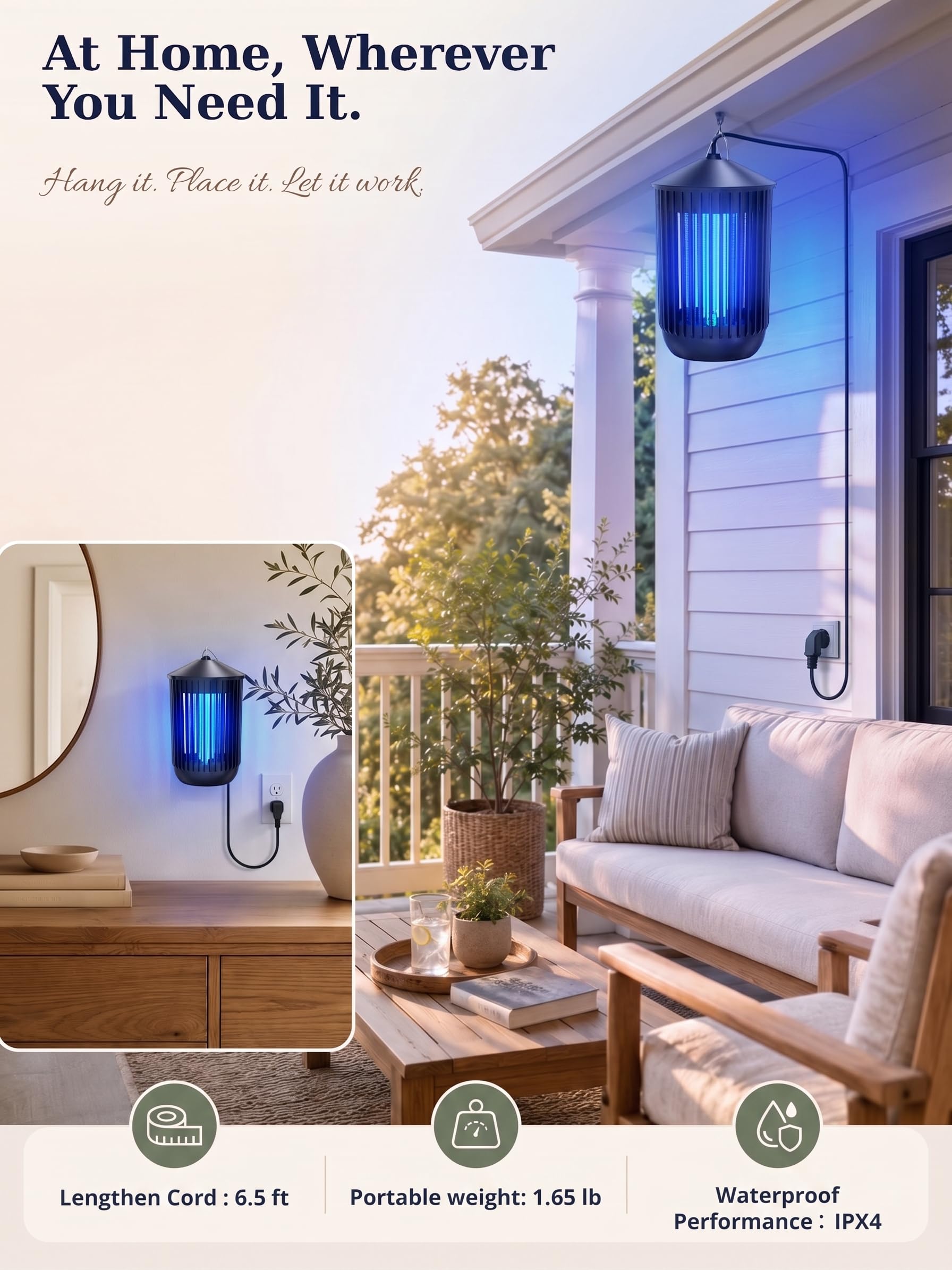 Flyghost indoor tabletop use reducing flies in kitchen or garage without sprays