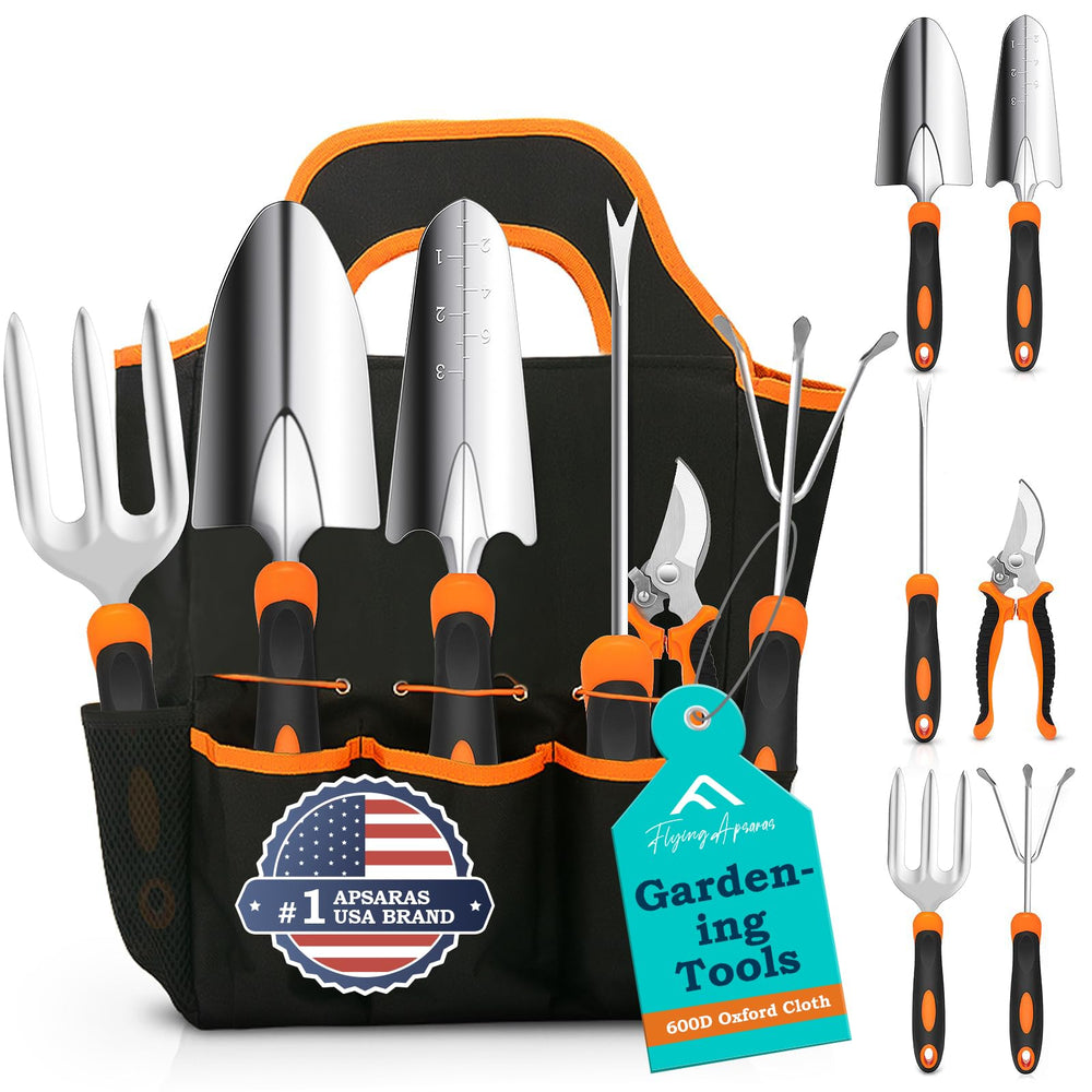 FLYING APSARAS front packaging showing full 7-in-1 tool set and tote for organized storage