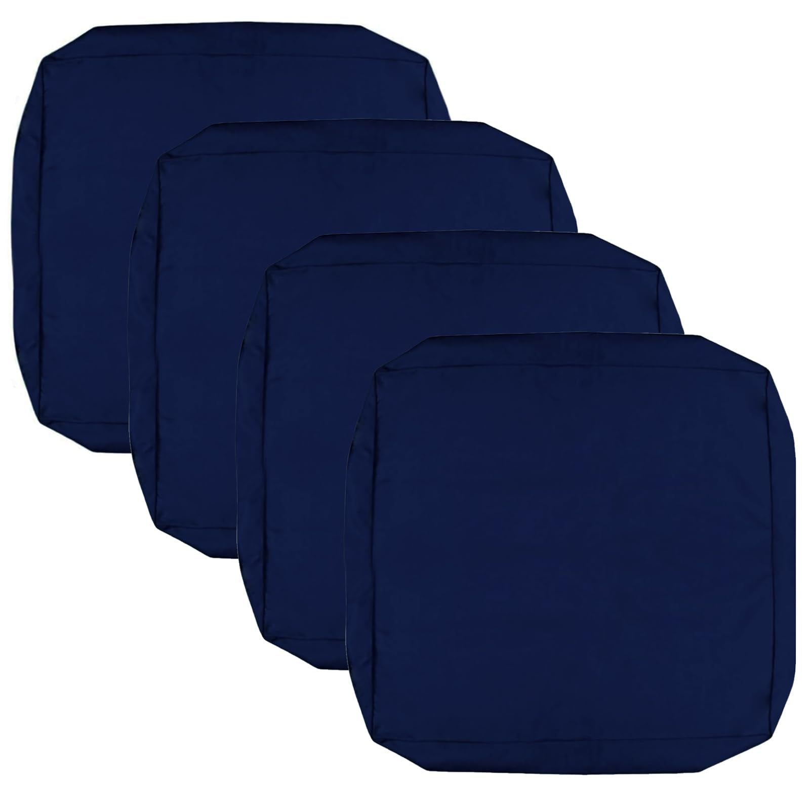 FLYMEI front view of four navy blue cushion covers showing pack and color, protects seats