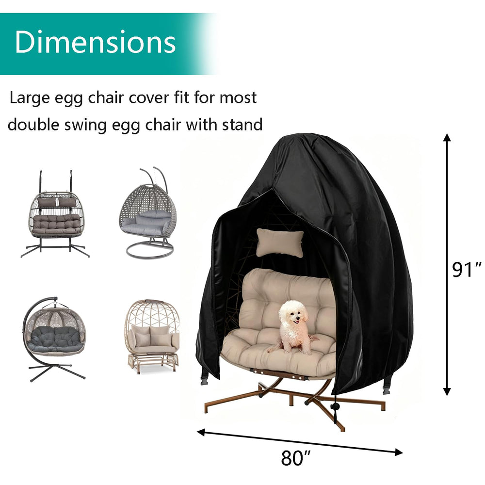 FLYMEI long zipper side access shown, enables easy one-person installation