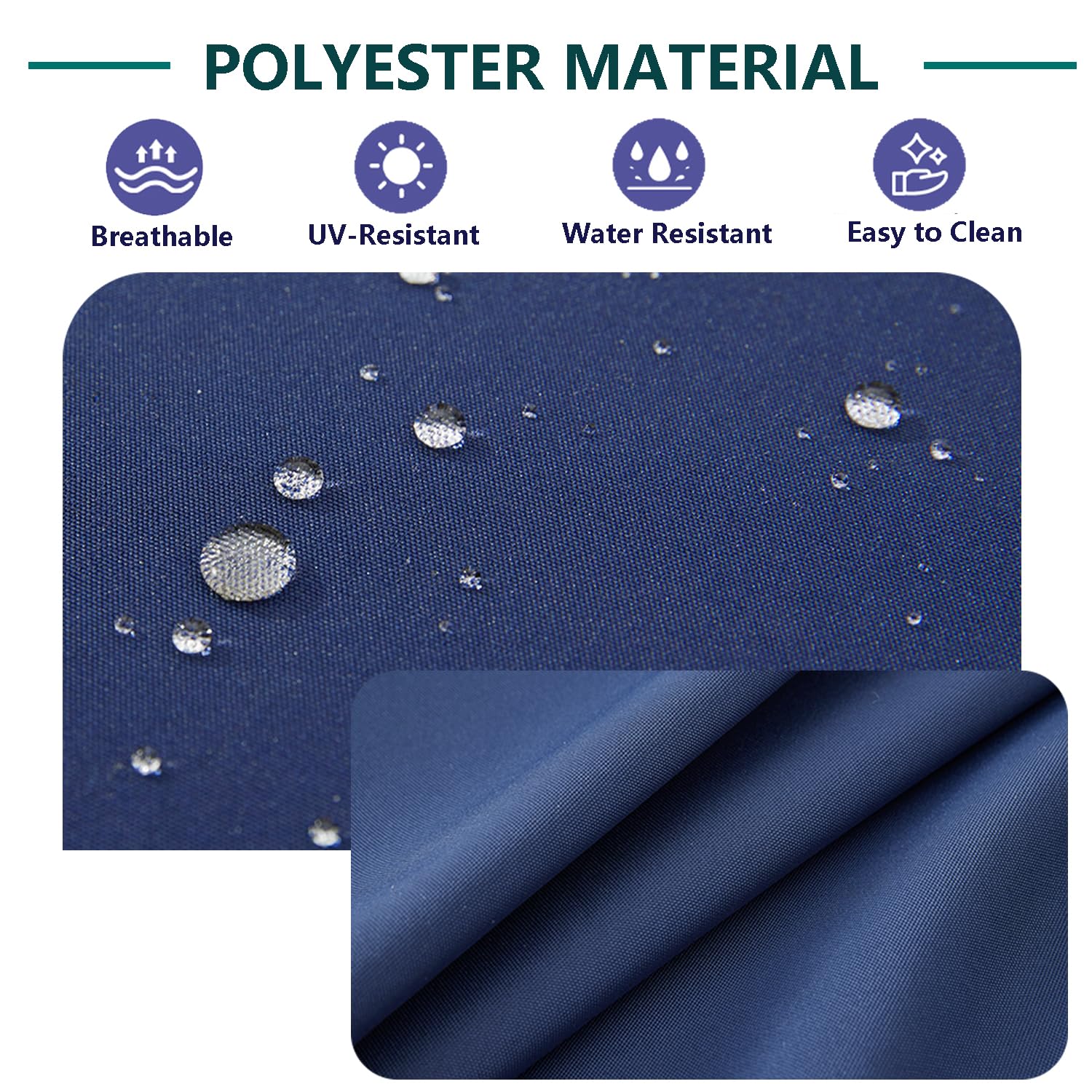 FLYMEI zipper detail demonstrating secure closure and snug fit for cushions
