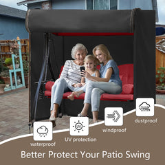FLYMEI close-up of zippered front for quick swing access and convenience