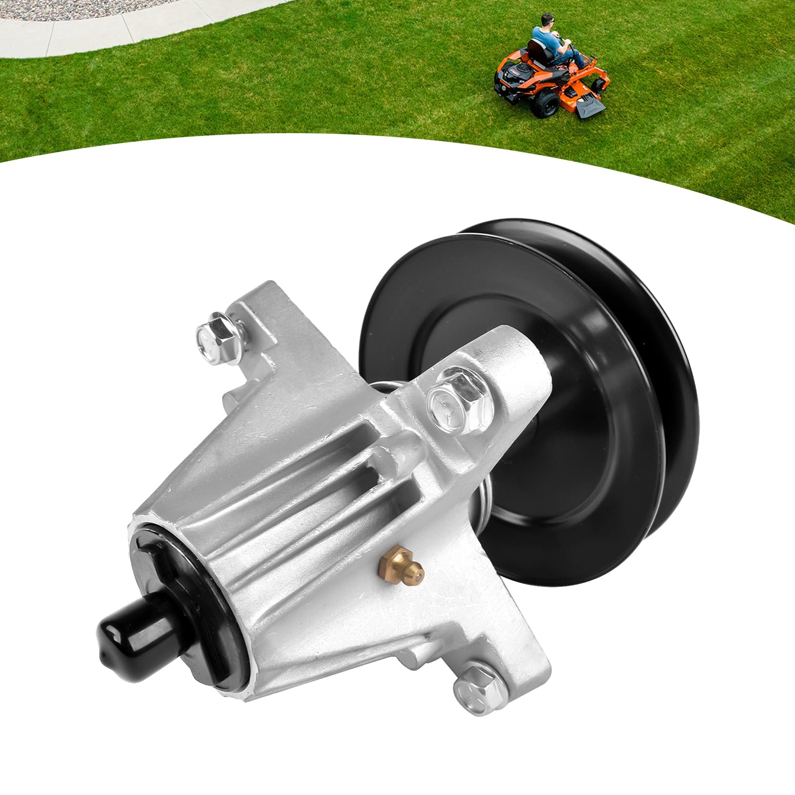 Flynsu spindle front assembly showing mounting points and improved fit