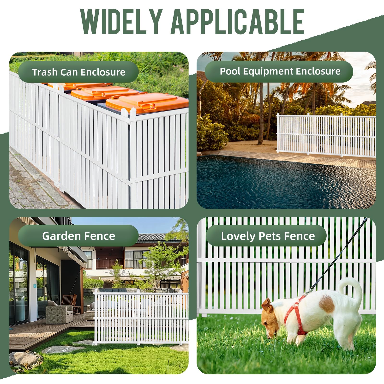 FLYYIBO backyard installation styled scene showing improved privacy and clean aesthetics