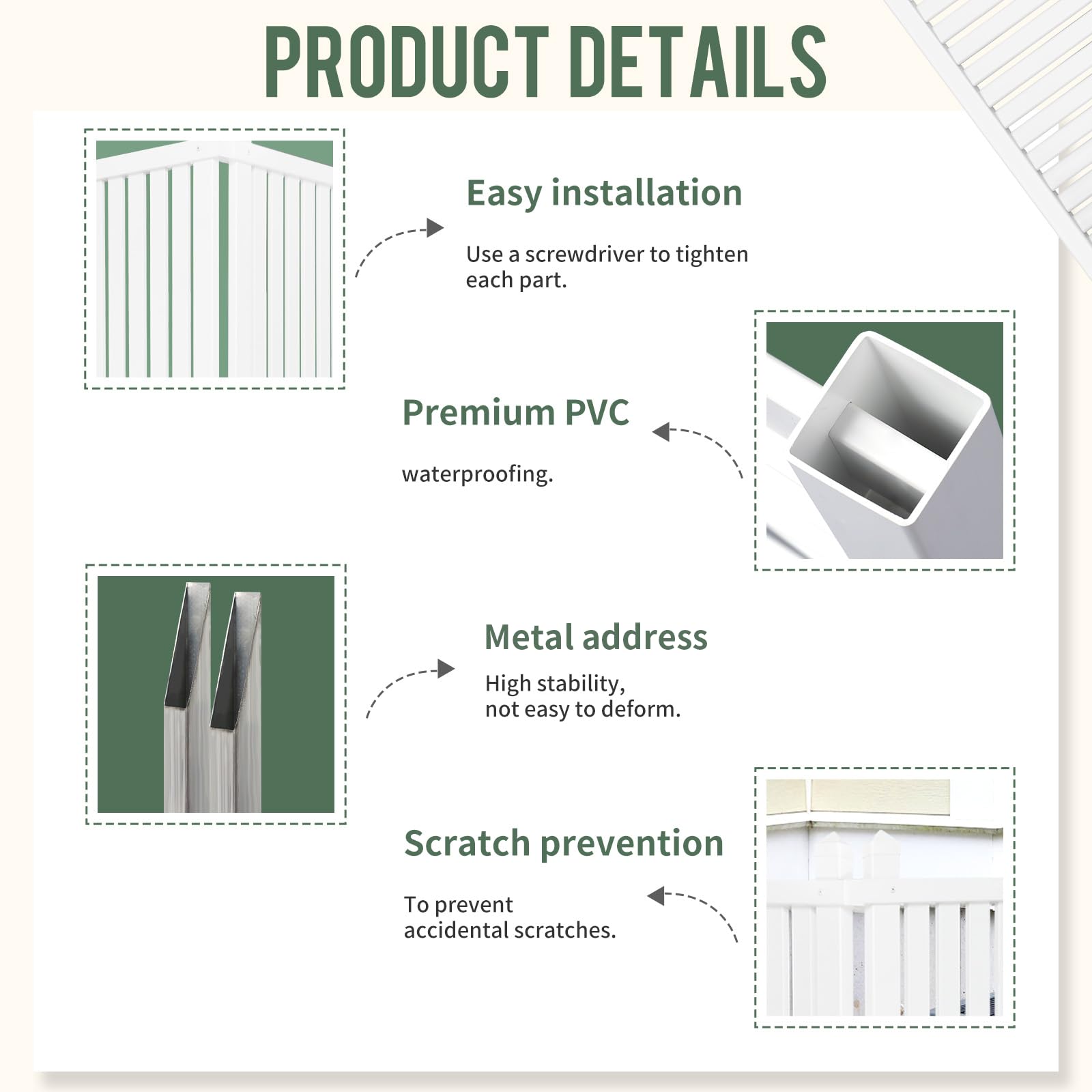 FLYYIBO panel installed around AC unit providing discreet protection and airflow visibility