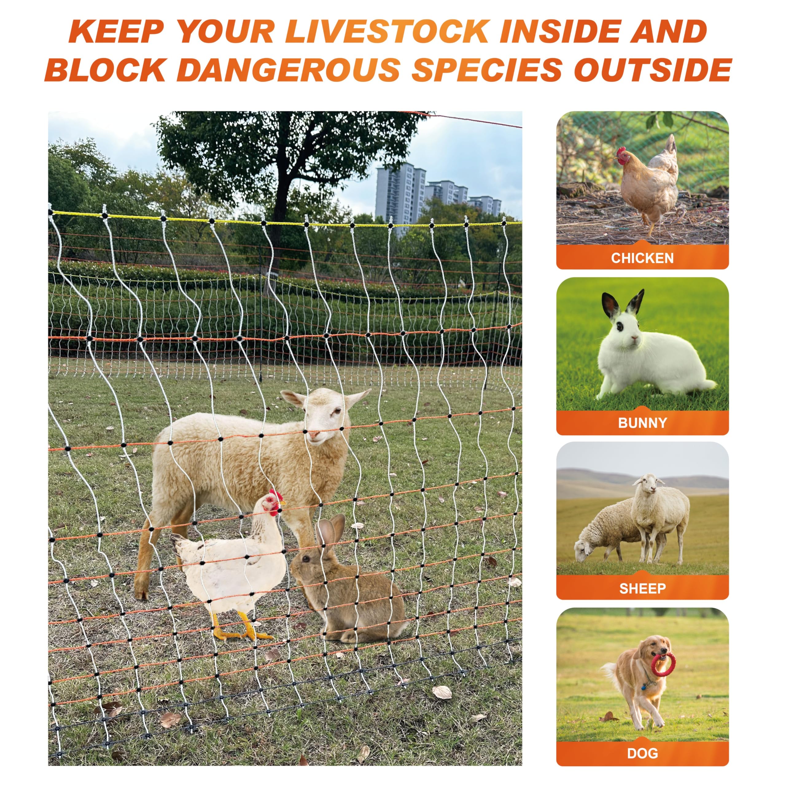 FMFenceTrix top electrified ropes with insulators deterring flyers