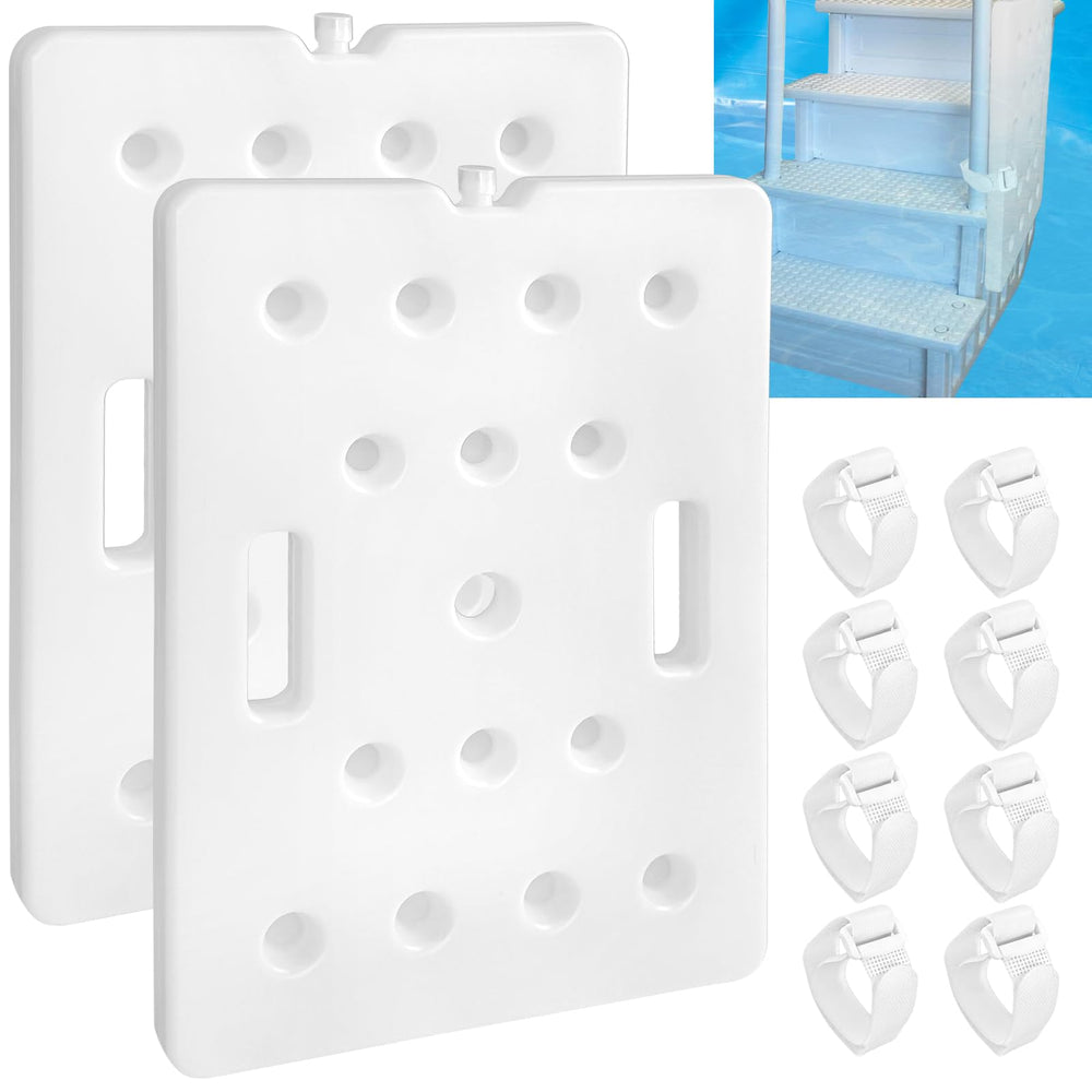 FMOACEN front view of ladder weights showing durable HDPE shell and secure shape benefit
