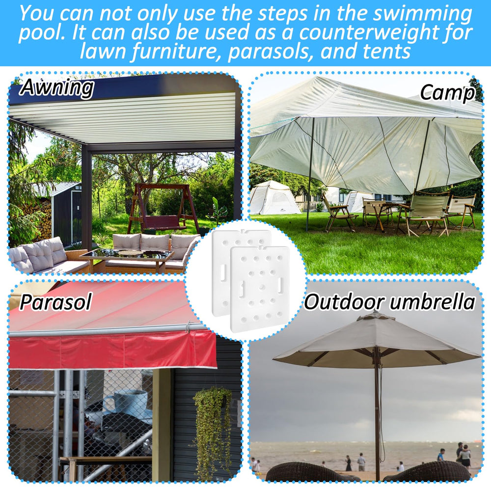 FMOACEN lifestyle poolside image showing stable ladder and safer pool entry
