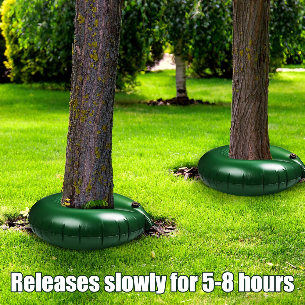 Foaincore folded watering ring illustrating compact storage advantage