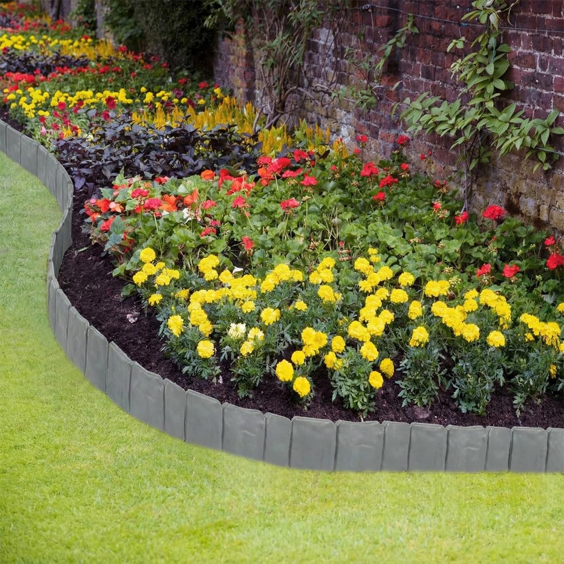 Focefec in garden path setting showing finished landscape curb appeal