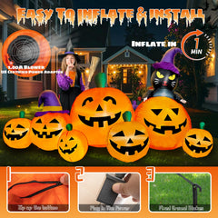 FOCIE LED light detail illuminating pumpkins for bright night visibility