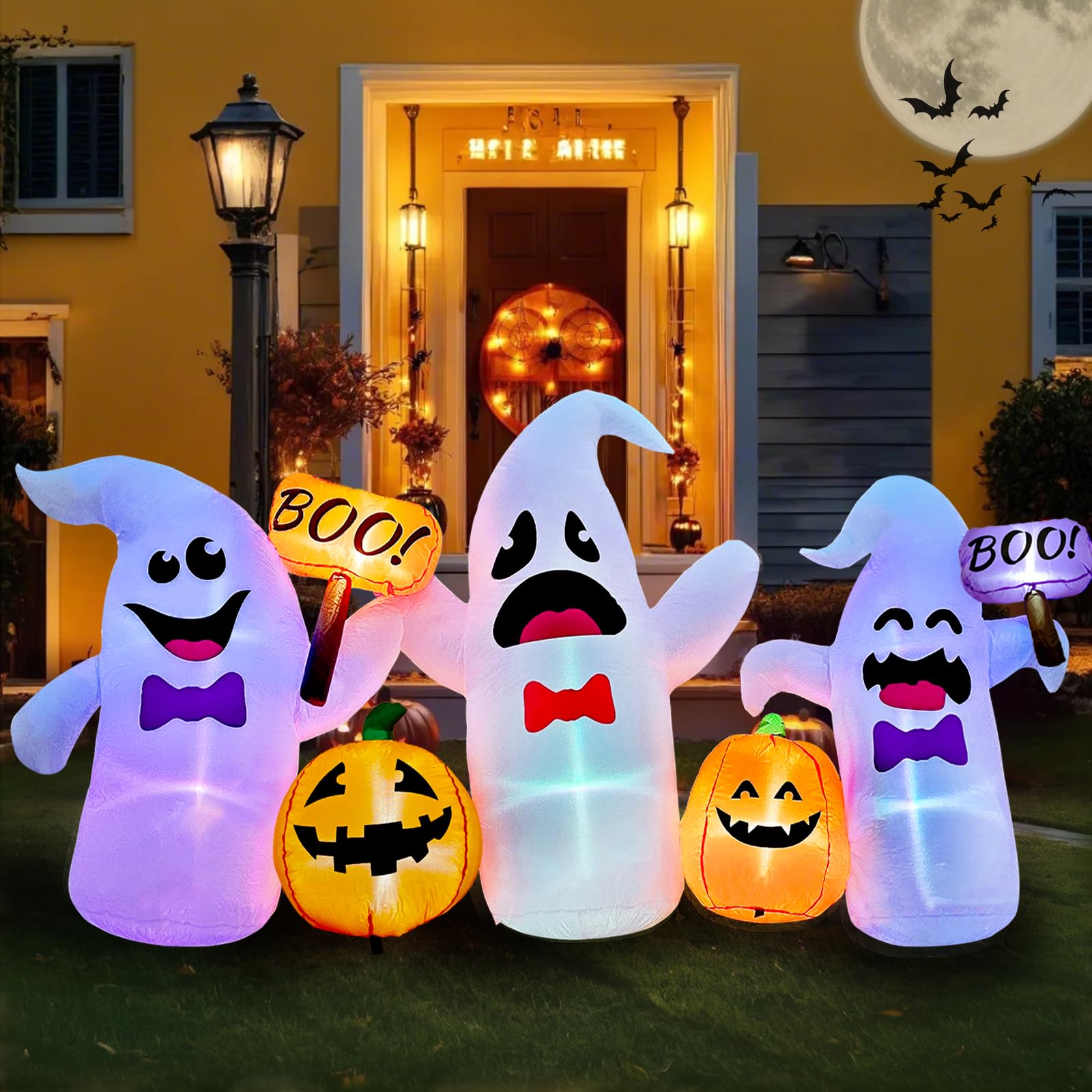 FOCIE night yard display illuminated, eye-catching Halloween focal point
