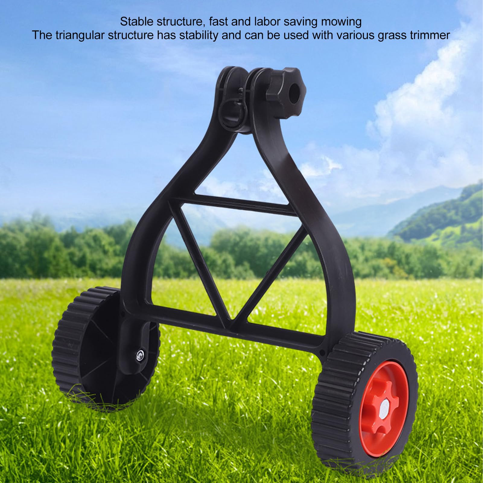 Fockety wheel tread and texture improving traction on grass and dirt