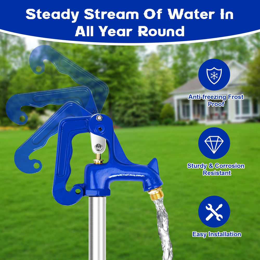 FODACEL lifestyle shot installed in yard showing practical everyday outdoor water use