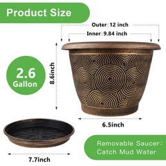 Fodetyff maceta en uso interior realzando una planta y protegiendo superficies