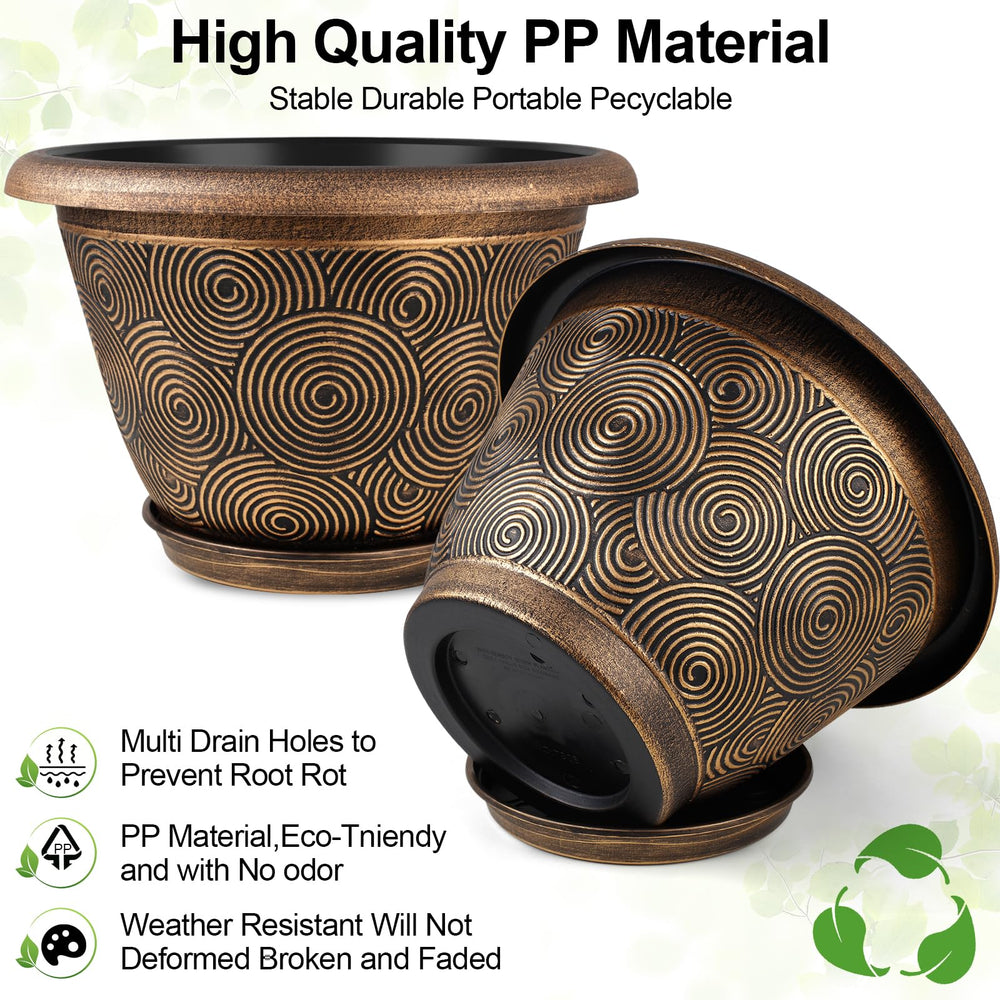 Fodetyff planted pots on balcony illustrating outdoor durability and decor boost