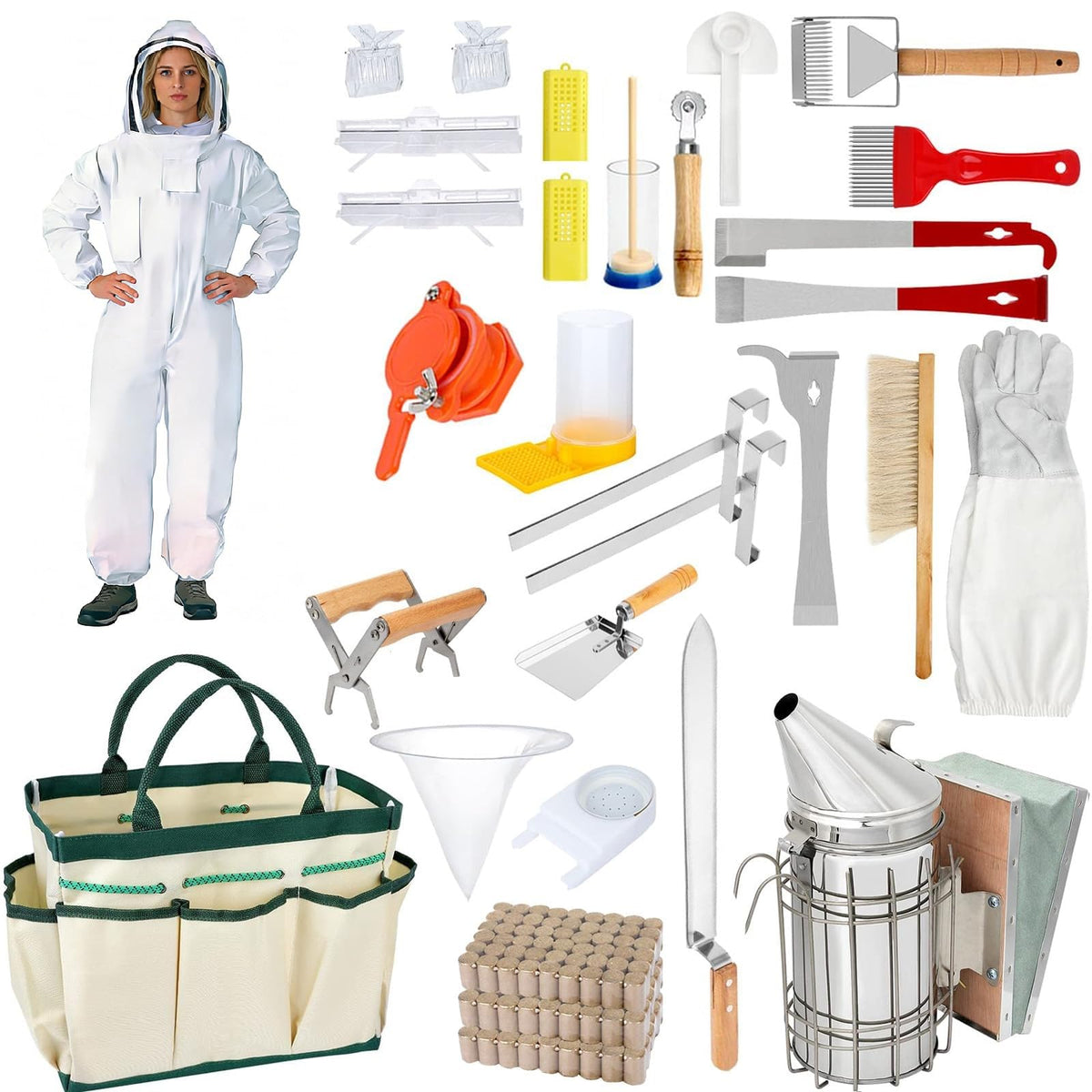 FodManTakin front view of complete 30-piece kit showing contents and portability