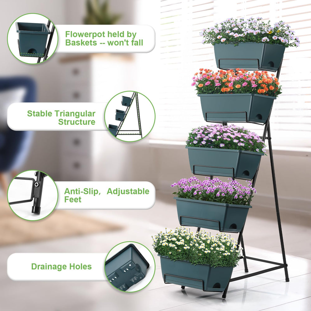 Fogein on a balcony filled with herbs demonstrating space-saving growing benefit
