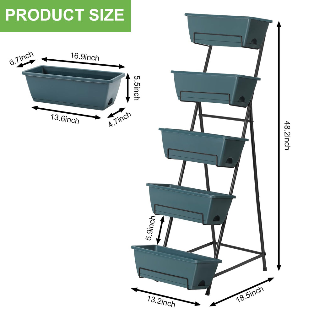 Fogein closeup of plastic trough drainage holes and removable tray for easy watering