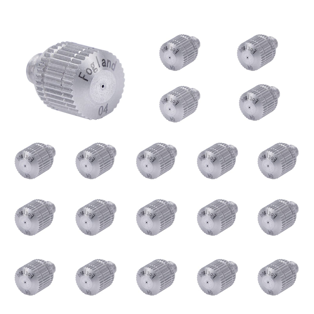 Fogland front packaging showing 20-pack and benefits of reliable misting