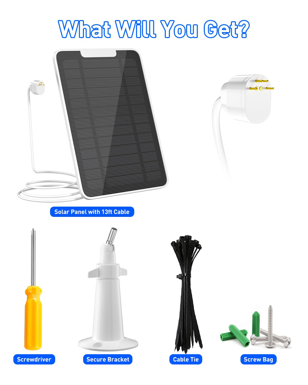fohoa packaging laid out with accessories for quick DIY setup