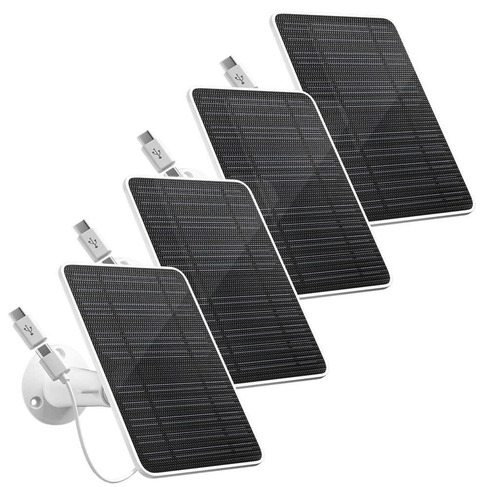 fohoa front view of 5W solar panel showing compact frame and brand benefits