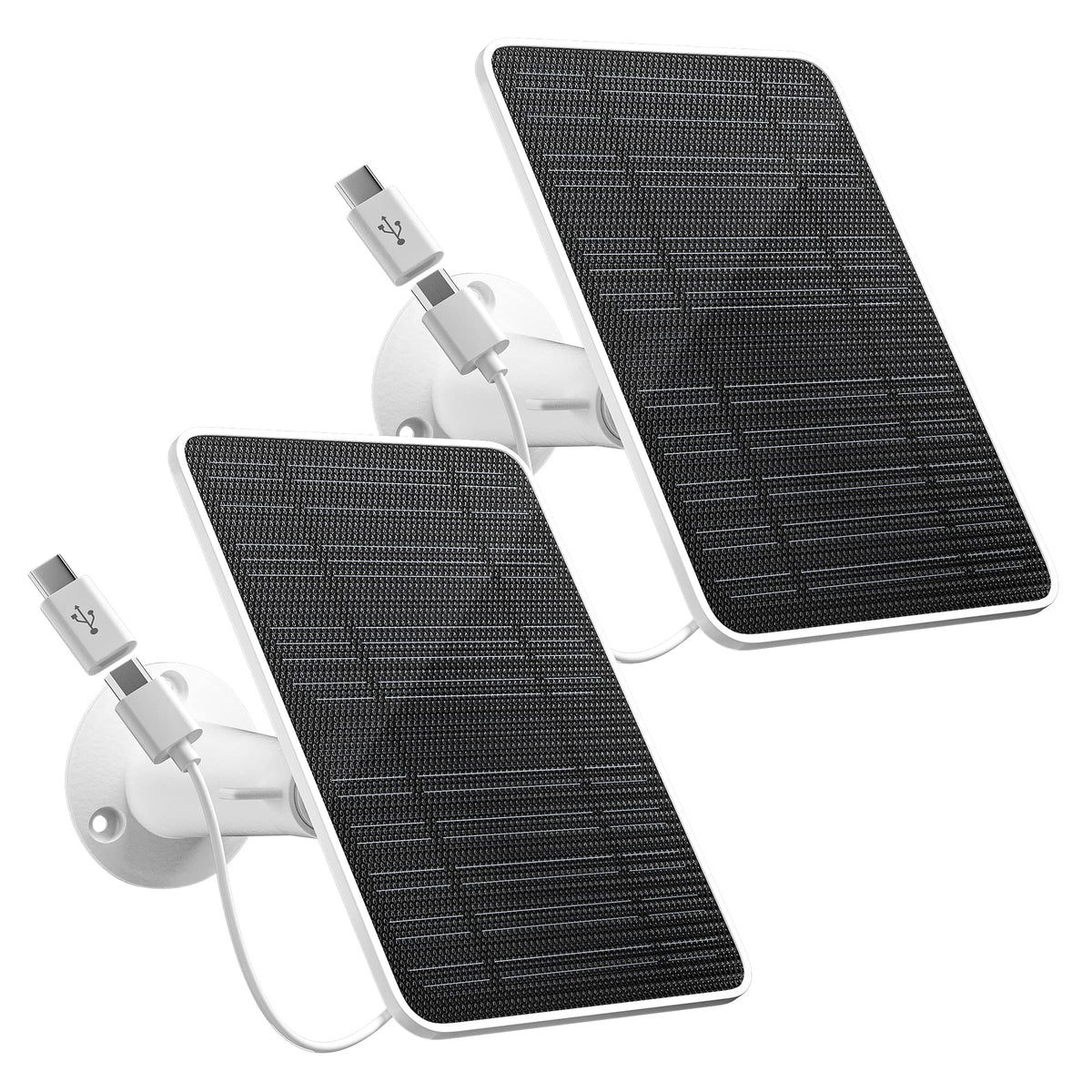 fohoa solar panel front view showing panel face and frame for reliable charging