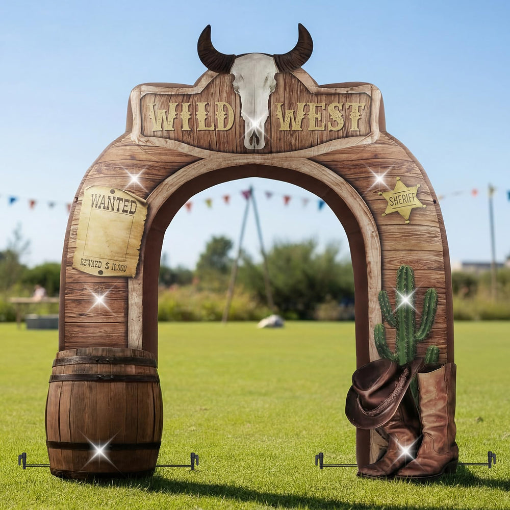 Foilswirl front view arch showing Western entrance and attention-grabbing height