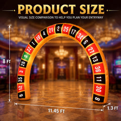 Foilswirl LED-lit closeup showing glowing roulette design for eye-catching nights