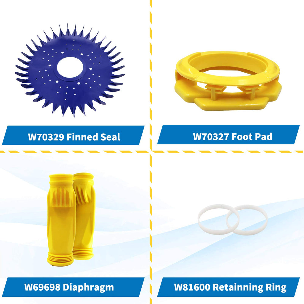 Foinwer diaphragms and retaining rings pair highlighting long-life materials and fit